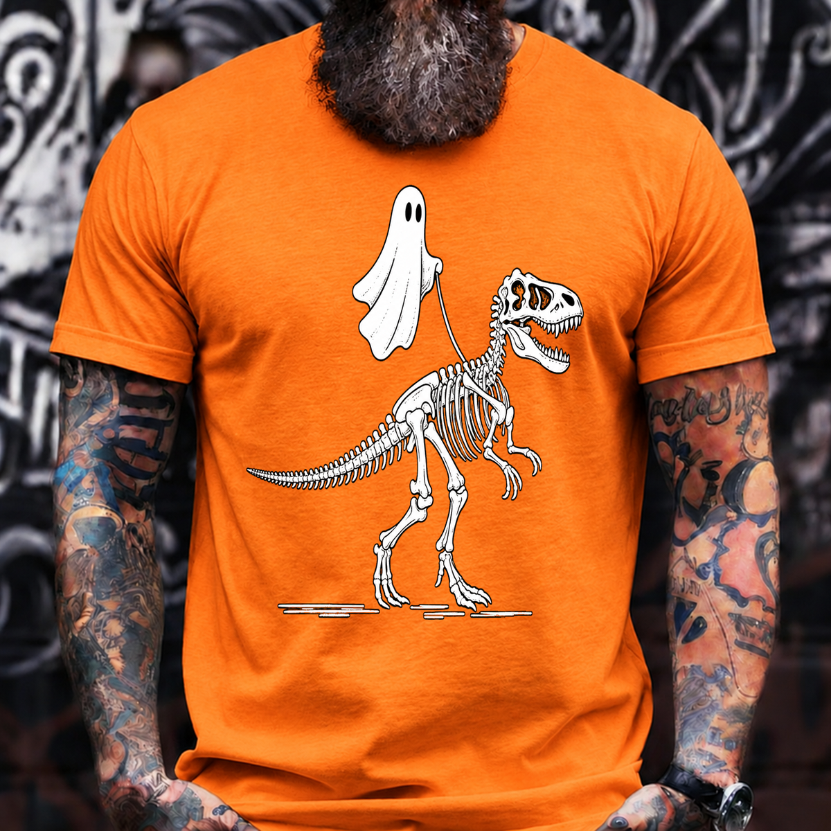 Ghost Dinosaur Skeleton T-Shirt