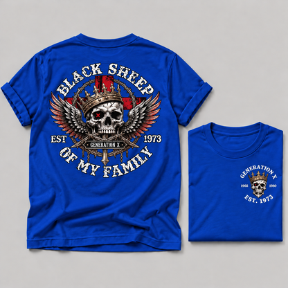 Gen X Est. Year Black Sheep Of My Family  Tee