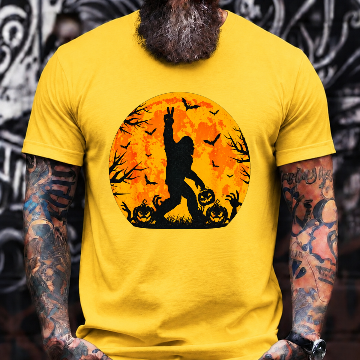 Halloween Pumpkin Moon Silhouette T-Shirt