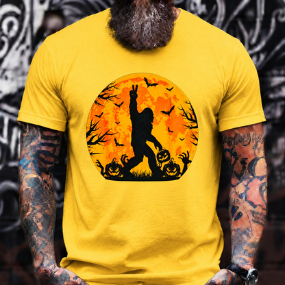 Halloween Pumpkin Moon Silhouette T-Shirt