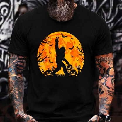 Halloween Pumpkin Moon Silhouette T-Shirt