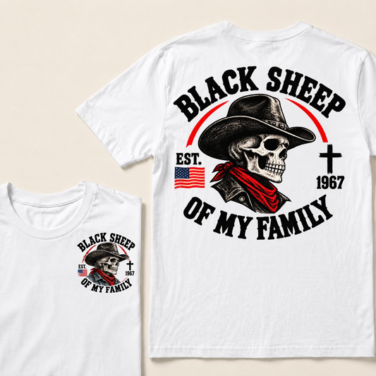 Custom Your Year Black Sheep Of My Family T-shirt