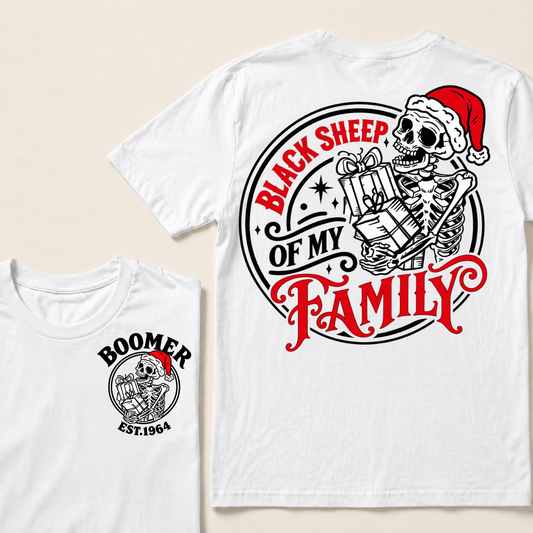 Custom Your Year Black Sheep Of My Family T-shirt