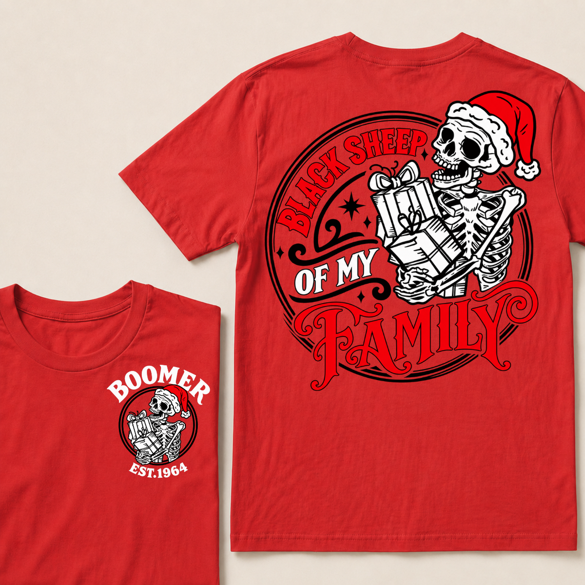 Custom Your Year Black Sheep Of My Family T-shirt