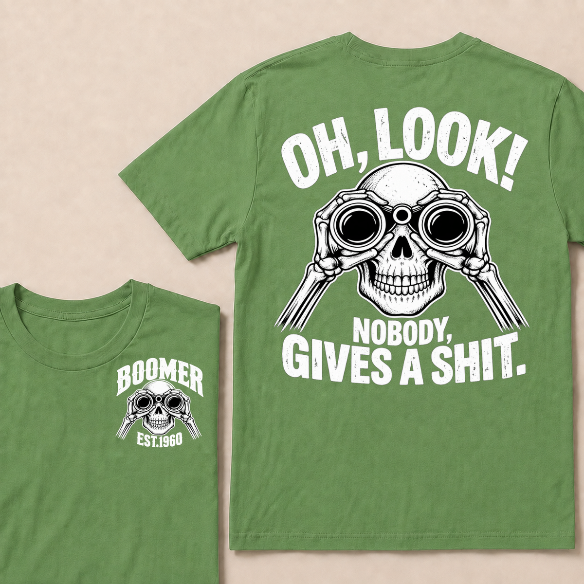 Oh Look! Nobody Gives A Shit Boomer Custom Your Year T-Shirt