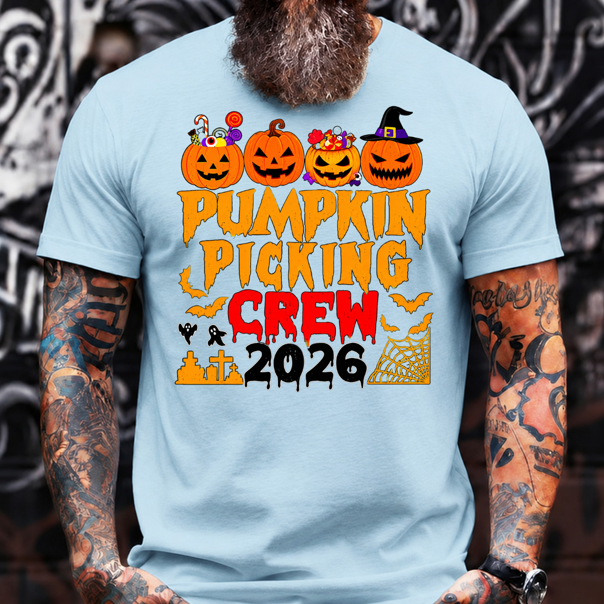 Pumpkin Picking Crew 2026 Halloween T-Shirt