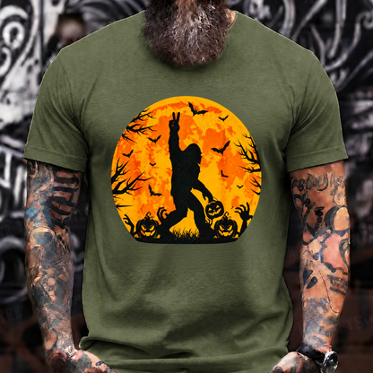 Halloween Pumpkin Moon Silhouette T-Shirt