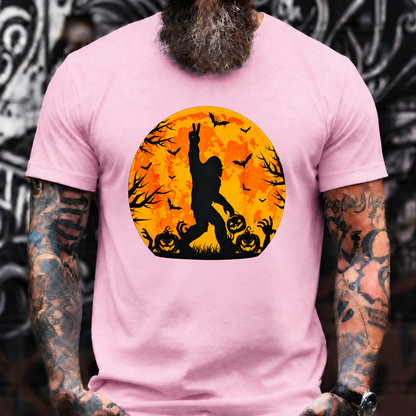 Halloween Pumpkin Moon Silhouette T-Shirt