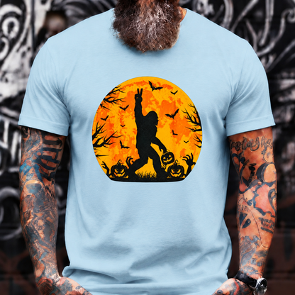 Halloween Pumpkin Moon Silhouette T-Shirt