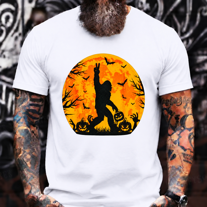 Halloween Pumpkin Moon Silhouette T-Shirt