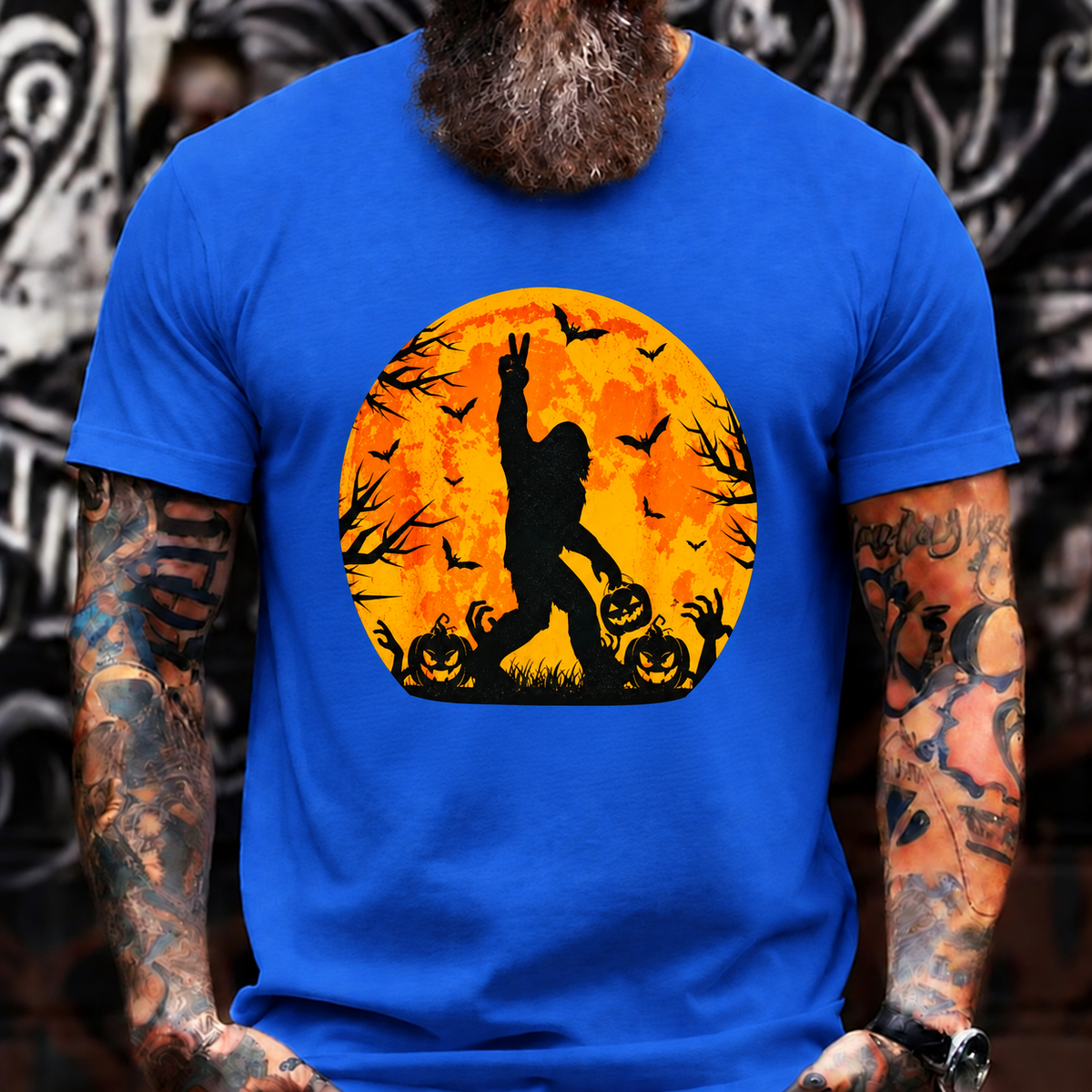 Halloween Pumpkin Moon Silhouette T-Shirt