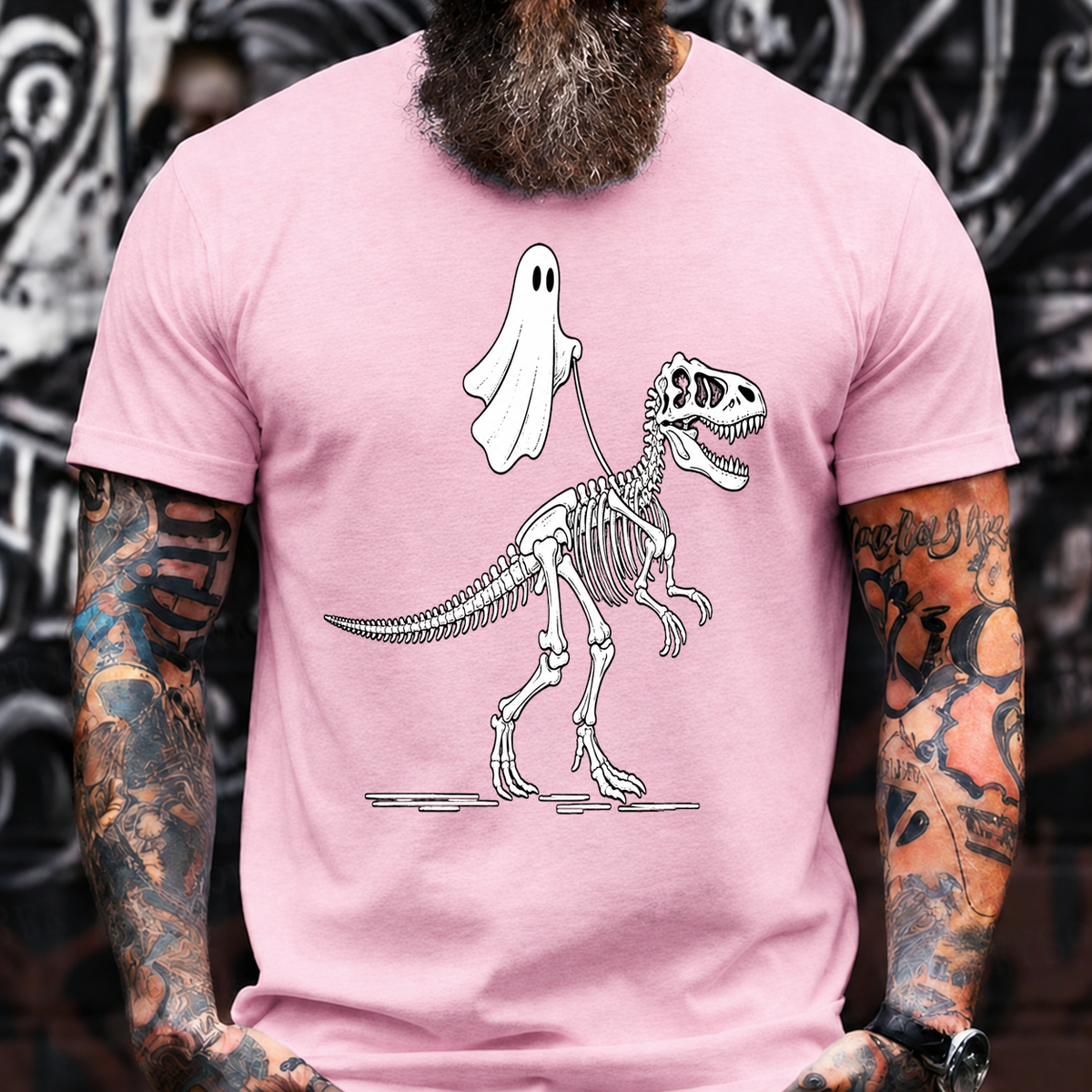 Ghost Dinosaur Skeleton T-Shirt
