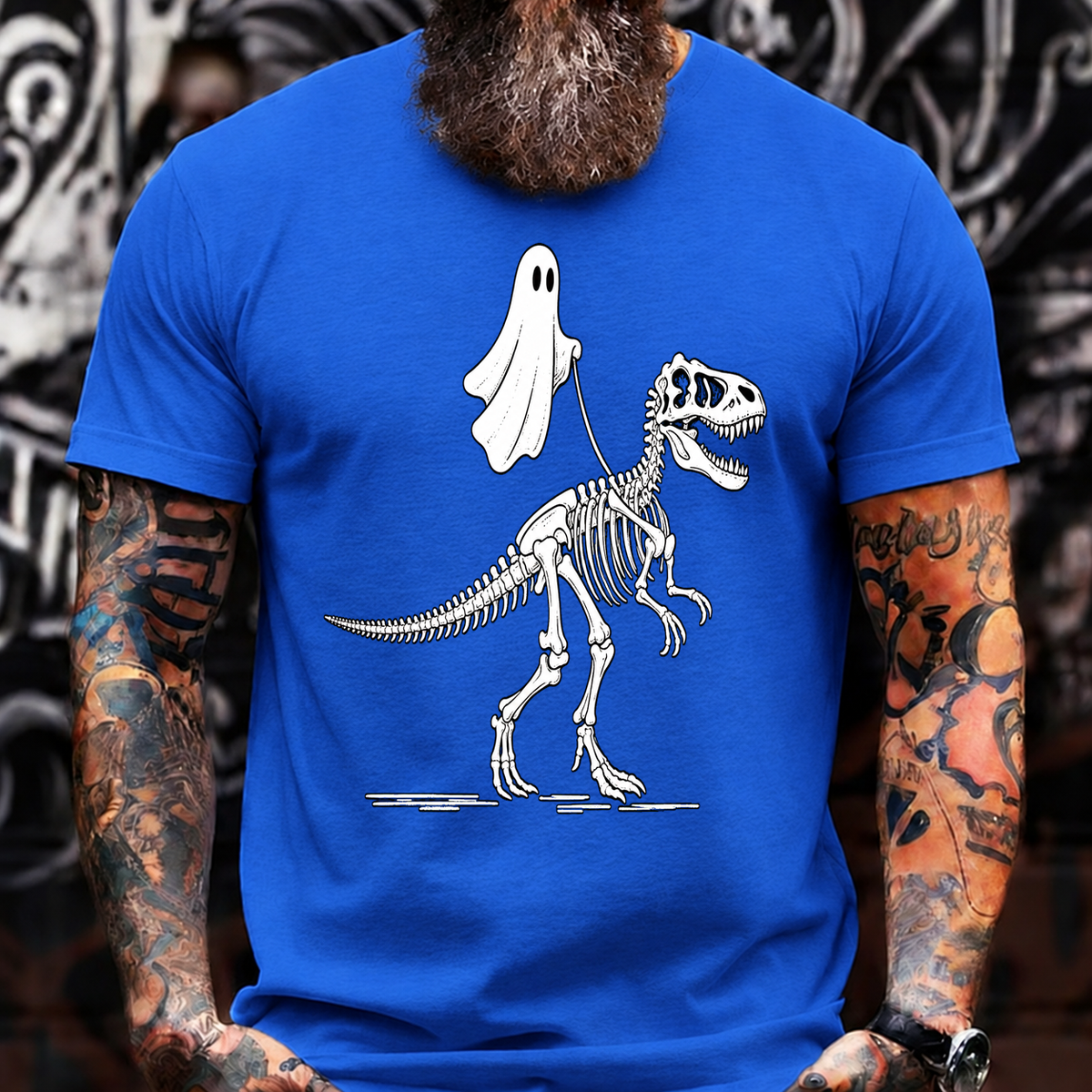 Ghost Dinosaur Skeleton T-Shirt