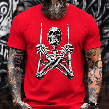 Skeleton Hockey T-Shirt – Spooky Ice Hockey Skull