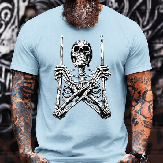 Skeleton Hockey T-Shirt – Spooky Ice Hockey Skull