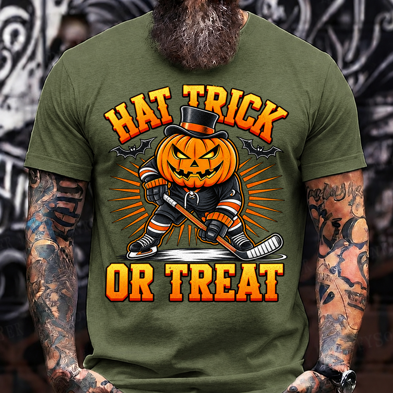 Hat Trick or Treat Halloween T-Shirt