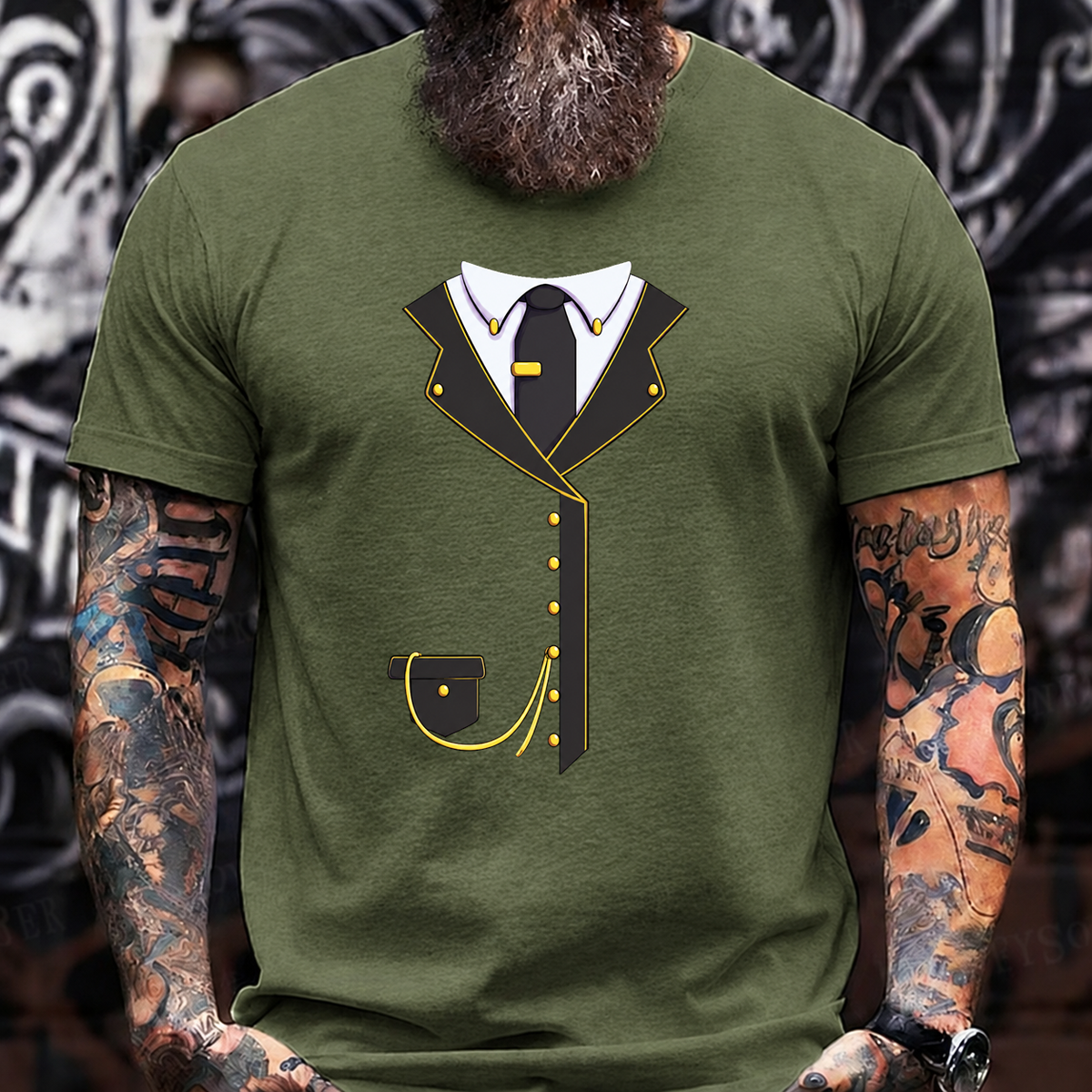 Black Gold Suit T-Shirt