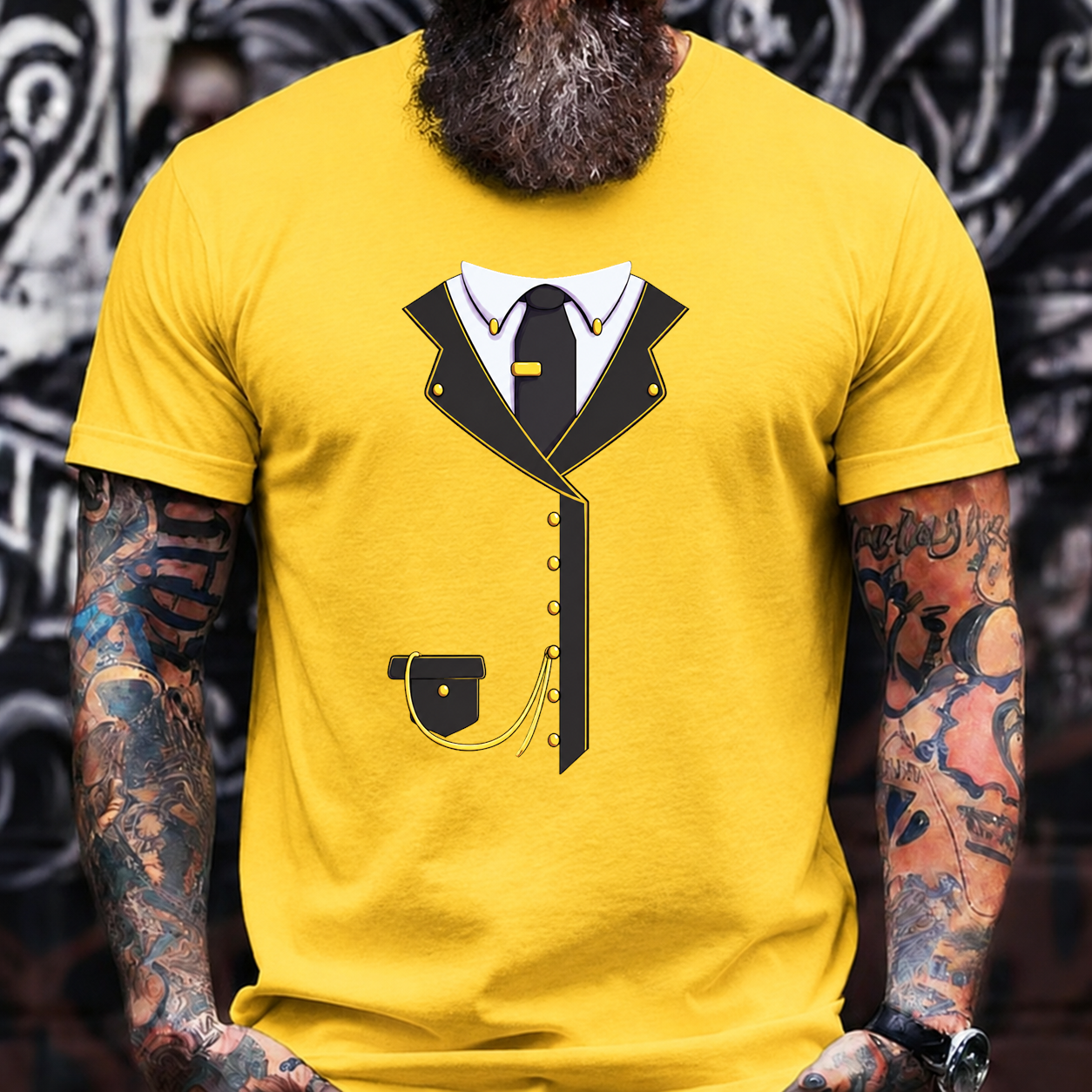 Black Gold Suit T-Shirt