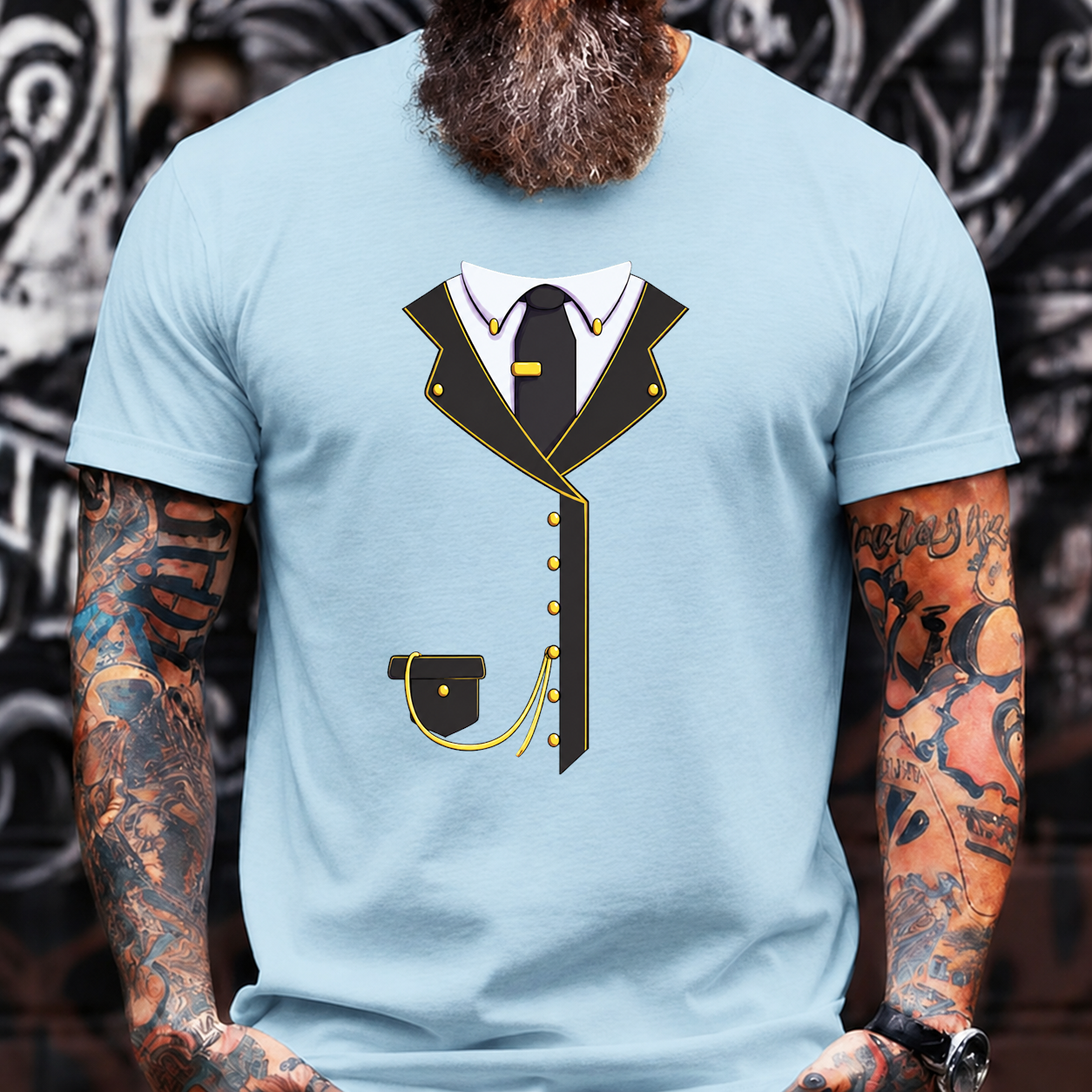 Black Gold Suit T-Shirt