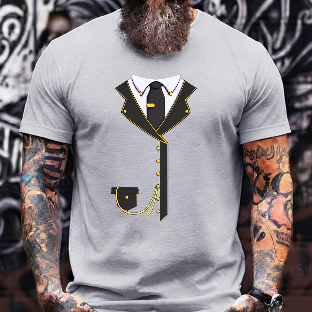 Black Gold Suit T-Shirt