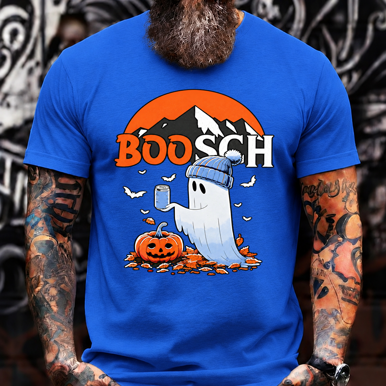 BOOSCH Halloween Ghost Pumpkin T-Shirt
