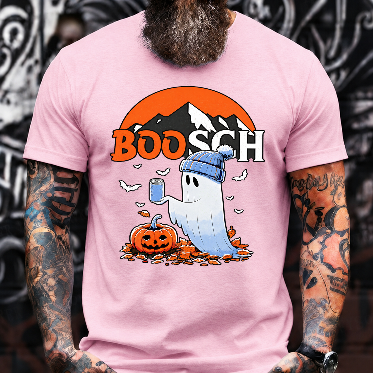 BOOSCH Halloween Ghost Pumpkin T-Shirt