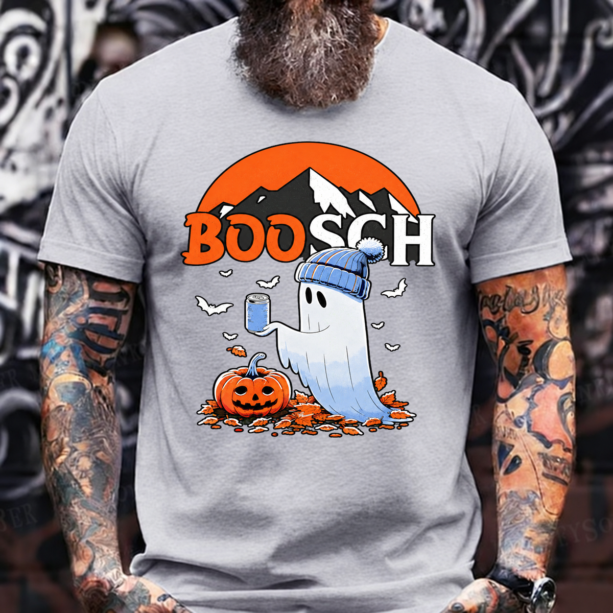 BOOSCH Halloween Ghost Pumpkin T-Shirt