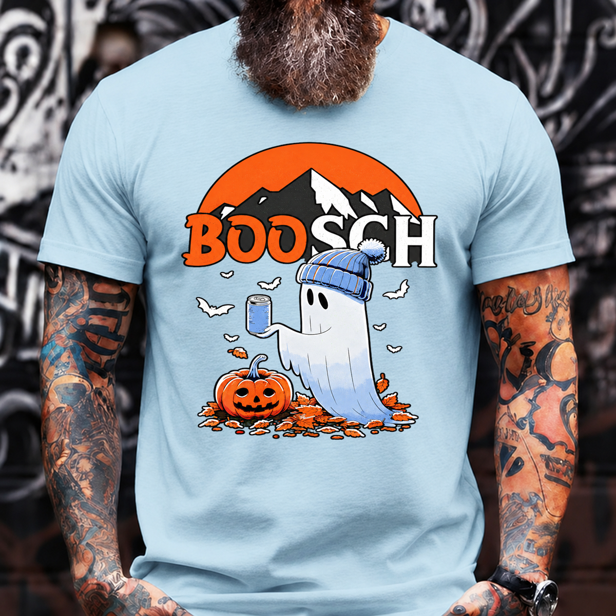BOOSCH Halloween Ghost Pumpkin T-Shirt
