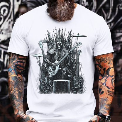 Skull King Rock Throne T-Shirt