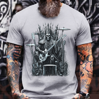 Skull King Rock Throne T-Shirt