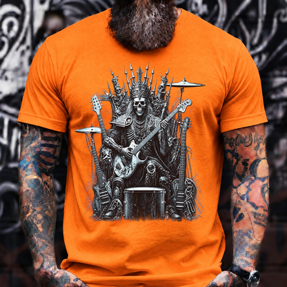 Skull King Rock Throne T-Shirt