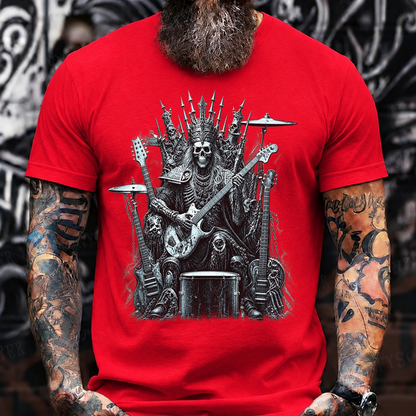 Skull King Rock Throne T-Shirt