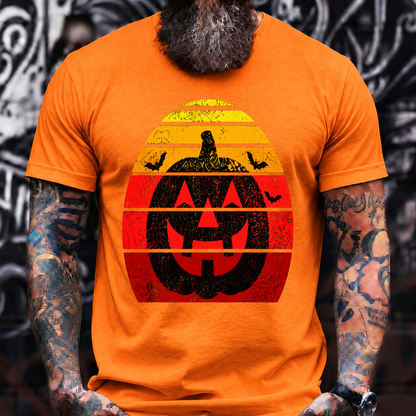 Vintage Sunset Jack O' Lantern T-Shirt