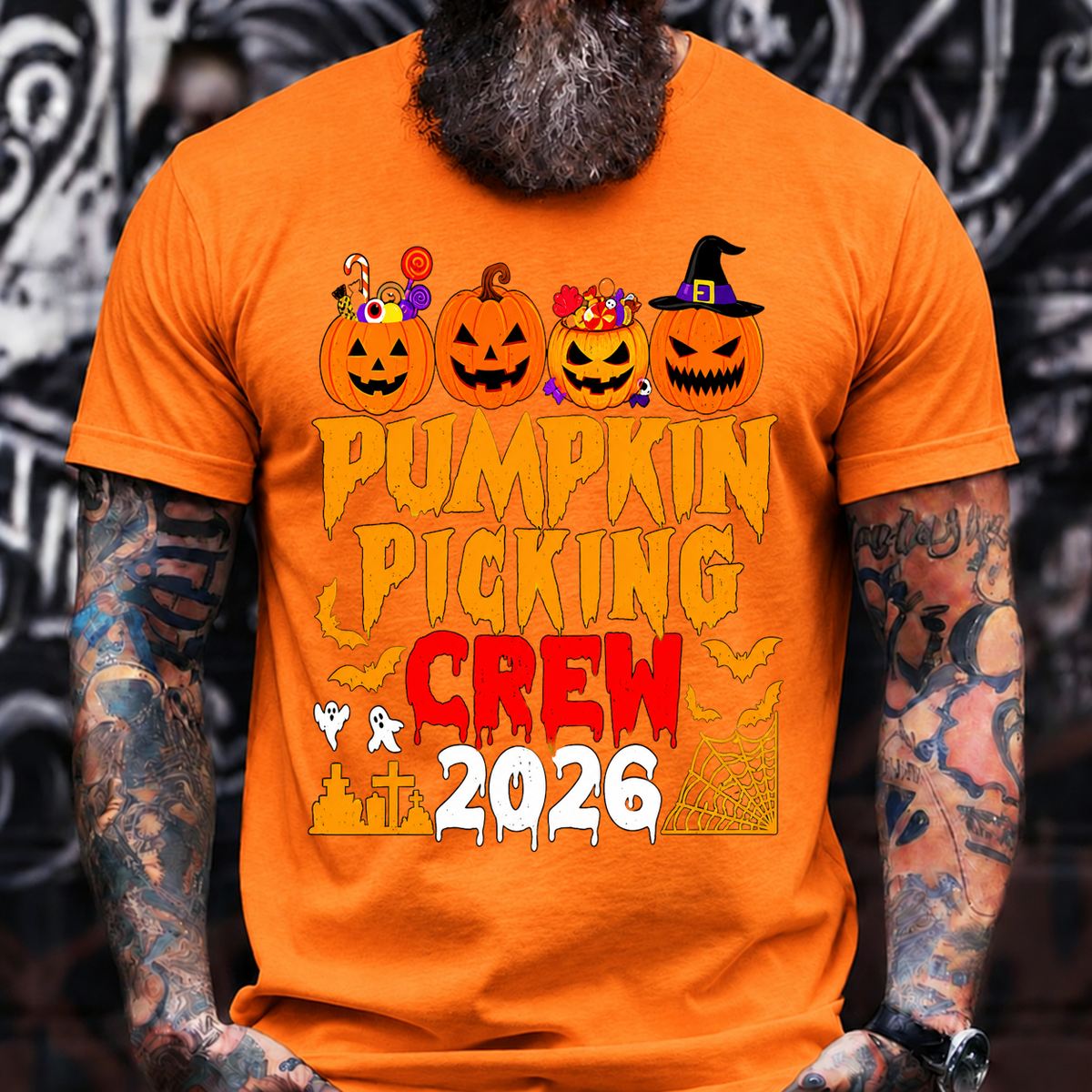 Pumpkin Picking Crew 2026 Halloween T-Shirt