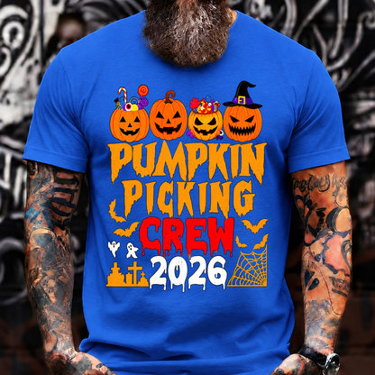 Pumpkin Picking Crew 2026 Halloween T-Shirt