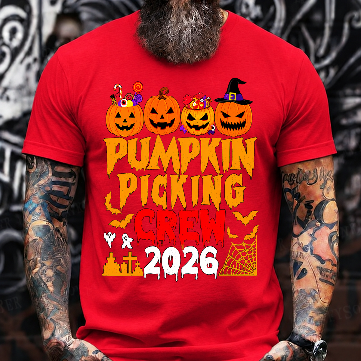 Pumpkin Picking Crew 2026 Halloween T-Shirt