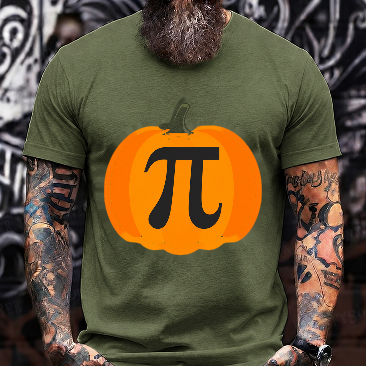 Funny π Halloween Pumpkin T-Shirt